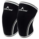 AEOLOS Knee Sleeves (1 Pair)，7mm Compression Knee Braces for Heavy-Lifting,Squats,Gym and Other Sports (X-Large, Black)