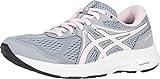 ASICS Women's Gel-Contend 7 Running Shoes, 9, Sheet Rock/Pink Salt