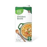 Amazon Fresh, Chicken Broth, Carton, 32 Oz