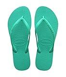 Havaianas Kids Slim Flip Flops - Kids' Summer Sandals for Boys & Girls - Virtual Green, 11/12C little kid