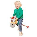 Battat – Classic Hobby Horse – Plush Stick Horse – Wooden Pole & Sensory Textures – Realistic Sounds – 2 Years + – Pony Pal