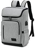 YALUNDISI Laptop Backpacks Travel Backpack Carry On Backpack Casual Daypack with USB Charging Port for Men Women Grey