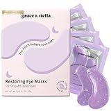 grace & stella Eye Treatment Gels - Dermatologist Tested - Under Eye Masks With Retinol - Restoring Under Eye Patches for Puffy Eyes and Dark Circles - Vegan, Cruelty-Free (Purple (24 Pairs))