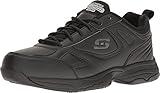 Skechers for Work Women's Dighton Bricelyn Wide Work Shoe,Black,8.5 W US