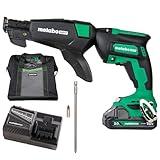 Metabo HPT Cordless 18V MultiVolt™ Drywall Screw Gun Kit | Includes Collated Screw Magazine Attachment | Includes 1-18V 2.0 Ah Battery | Lifetime Tool Warranty | W18DAQB