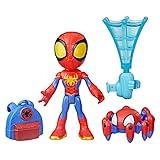 Spidey and His Amazing Friends Web-Spinners Spidey 4-Inch Action Figure with Accessories, Web-Spinning Accessory, Marvel Toys for Kids, Ages 3 and Up