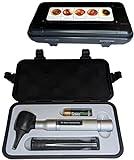 【Lifetime Warranty】4th Generation Doctor Mom LED Pocket Pro Otoscope with Both Adult and Pediatric Disposable Specula Tips, Battery, and Protective Hard Plastic Case