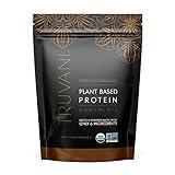 Truvani Vegan Pea Protein Powder | Chocolate | 20g Organic Plant Based Protein | 10 Servings | Keto | Gluten & Dairy Free | Low Carb | No Added Sugar