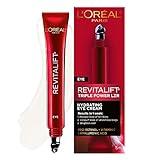 L'Oreal Paris Revitalift Triple Power Anti-Aging Eye Cream Treatment, with Pro Retinol, Hyaluronic Acid & Vitamin C to Reduce Wrinkles, De-puff and Brighten Skin, 0.5 fl. oz.