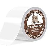 Cat Scratch Tape, 3 inches x 20 Yards Cat Training Tape Furniture Protector for Couch, 100% Transparent Double Sided Anti Scratch Training Adhesive Tape for Cats