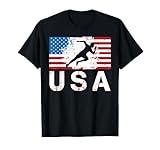 USA Track and field team American flag US men women kids T-Shirt