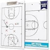 Murray Sporting Goods Dry Erase Coaches Clipboard | Double-Sided Dry Erase White Board (Basketball)