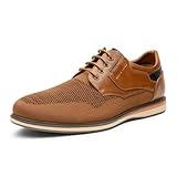 Bruno Marc Men's Mesh Casual Dress Shoes Breathable Oxfords Sneakers LG19008M-2,Size 11,Brown-2,SBOX2409M