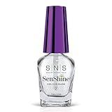 SNS Base Coat Nail Polish for Nail Dip Powder, SenShine Super Gelous Base - Long-Lasting & Fast-Drying Nail Strengtheners Gel Base - Low-Odor & No UV Lamp Required - 0.5 OZ