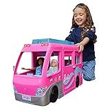 Barbie Camper Playset, DreamCamper Toy Vehicle with 60 Doll-Sized Accessories Including Furniture, Pool & 30-inch Slide