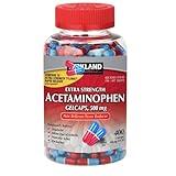 Acetaminophen 500mg Extra Strength Gelcaps 400 Count, Rapid Release (Pack of 1)