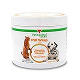 Vetoquinol Pill Wrap Treats for Dogs & Cats – 4oz, 56 servings – Hides Any Size, Shaped Pill – Moist, Flavorful & Shapeable Pill Pocket Paste – Easy-to-Swallow Masking Pill Pouch for Training & Treats