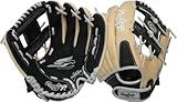 Rawlings | SURE CATCH T-Ball & Youth Baseball Glove | Right Hand Throw | 11" | Black/Camel