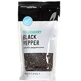 Amazon Brand - Happy Belly Tellicherry Black Pepper Whole Peppercorn, 16 ounce (Pack of 1)