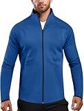 Zengjo Running Jacket Men Zip Up(Royal Blue,S)