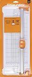 Fiskars Compact Rotary Paper Trimmer - 12" Cut Length - Portable Size with Extendable Base Deck - Self-Sharpening Blade - Scrapbooking Tool