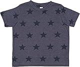 CODE FIVE Toddler Five Star Soft Cotton Crew Neck Tee 3029, Denim Star, 4