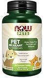 NOW Pet Health, Pet Relaxant Supplement, Formulated for Cats & Dogs, NASC Certified, 90 Chewable Tablets