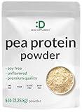 DEAL SUPPLEMENT Unflavored Pea Protein Powder, 5lbs – Premium North American Grown Peas – Easily Digested Isolate Form – Great for Shakes, Bars, or Snacks – 27g Protein Serving, Soy Free, Vegan