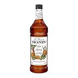 Monin - Hot Honey Syrup, Robust Sweet & Spicy Flavors, Great for Lemonades, Teas, Cocktails, Culinary Recipes, & More, No Artificial Sweeteners, Gluten-Free, Non-GMO, Clean Label (1 Liter)