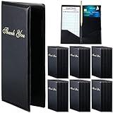 Potchen 40 Pcs Check Presenters for Restaurants, Guest Check Card Holders Black Restaurant Bill Book Tip Check Holders with Gold Thank You Imprint Guest Checkbook for Servers Waitress Waiter