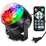 Luditek Sound Activated Party Lights with Remote Control Dj Lighting, Disco Ball Strobe Lamp 7 Modes Stage Light for Home Room Dance Parties Birthday Karaoke Halloween Christmas Decorations