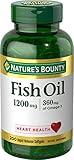 Nature's Bounty Fish Oil, Supports Heart Health, 1200 Mg, 360 Mg Omega-3, Rapid Release Softgels, 200 Ct