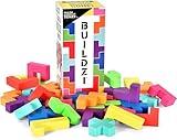 TENZI BUILDZI The Fast Stacking Building Block Game for The Whole Family - 2 to 4 Players Ages 6 to 96 - Plus Fun Party Games for up to 8 Players