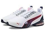 PUMA Men's Voltaic Evo Cross Trainer Sneaker, RETROFUTURE CORE White Navy-for All Time Red, 10.5