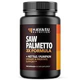 Saw Palmetto Supplement - Potent 3X Formula with Stinging Nettle + Pumpkin Seed Extract - DHT Blocker Urinary Health & Prostate Support Supplement for Mens Health - Saw Palmetto for Men 2 Month Supply