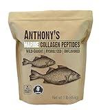 Anthony's Hydrolyzed Marine Collagen Peptides, Gluten-Free, Paleo and Keto Friendly, Unflavored, 1-Pound