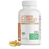 Bronson Vitamin B Complex with Vitamin C - Immune Health, Energy Support & Nervous System Support - Non-GMO, 250 Vegetarian Capsules