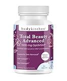 Body Kitchen Total Beauty Advanced, Contains Elastin, Keratin, Biotin and Hyaluronic Acid, Supports Hair Growth, Skin Renewal, Nail Strength, Veggie Caps, 90 Count