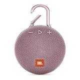 JBL Clip 3, Dusty Pink - Waterproof, Durable & Portable Bluetooth Speaker - Up to 10 Hours of Play - Includes Noise-Cancelling Speakerphone & Wireless Streaming