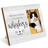 IAXIC Sympathy Photo Frame Memorial Picture Frame Cat Memorial Gifts for Loss of Cat Pet Loss Gifts to Honor and Remember a Cat, Grief Gifts for Women Remembrance Decorations for Wall Desk Tabletop