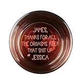 Thanks For All The Orgasms - Personalized Custom Engraved Whiskey Glass - Personalized Anniversary Gift for Him - Personalized Funny Romantic Gifts From Wife for Father Day, Funny Gag Gifts for Him