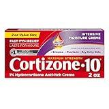 Cortizone 10 Maximum Strength Intensive Moisture Anti-Itch Cream, 1% Hydrocortisone, 2 oz.