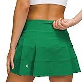 MCEDAR Athletic Tennis Golf Skorts Skirts for Women with Pocket Workout Running Sports Pleated Skirts Casual Green Lagoon/6