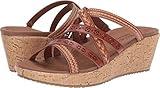 Skechers Women's Beverlee-Tiger Posse Wedge Sandal, Luggage, 7