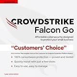 CrowdStrike Falcon Go | Premier Antivirus Protection for Small Businesses | Industry Leading Cybersecurity | Easy to Install | Business Software | Windows/Mac | 12 Month Subscription | 10 Licenses