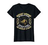 Womens August Woman Witch Soul Cute Halloween August Birthday Gift T-Shirt