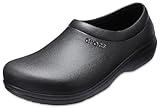 Crocs Unisex Men's and Women's On The Clock Clog | Slip Resistant Work Shoes, Black, 11 US Men/ 13 US Women