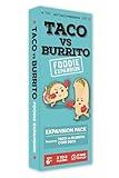 Taco vs Burrito Foodie Expansion Pack - Requires Core Game to Play - Card Game Created by a 7-Year-Old and Perfect for Families, Friends, Adults, Teens & Kids.