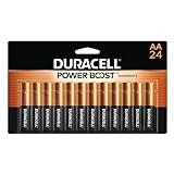 Duracell Coppertop AA Batteries with Power Boost Ingredients, 24 Count Pack Double A Battery with Long-lasting Power, Alkaline AA Battery for Household and Office Devices