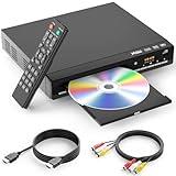 DVD Players for TV with HDMI,Plays All Regions and Formats,CD Player for Home,Support 1080P Video/CD/DVD/VCD/JPEG/USB, Remote, HDMI and RCA Cables Included